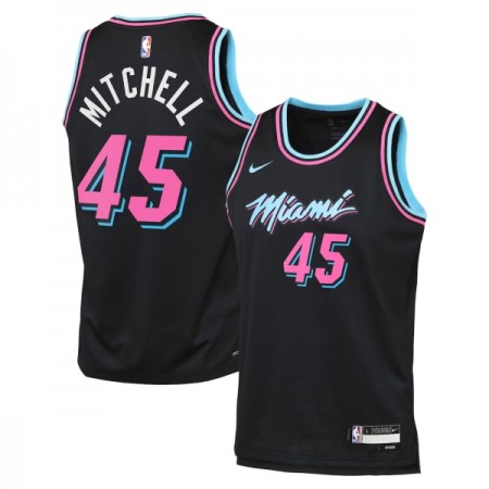Camiseta Hombre Miami Heat Davion Mitchell 2025-26 Nike City Edition Negro Swingman